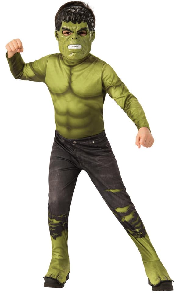 Hulk (3-4 år) dräkt med mask avengers endgame hulken