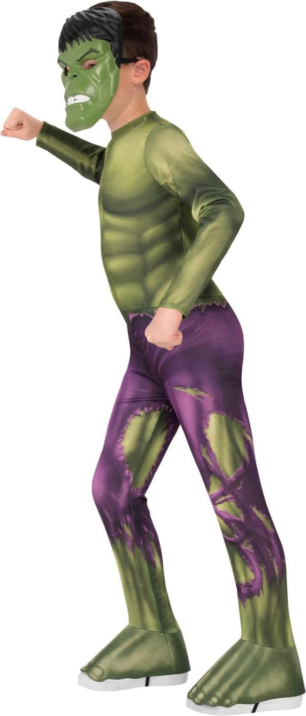 Hulk 122/128 cl (7-8 år) drakt med maske Avengers Marvel Hulken