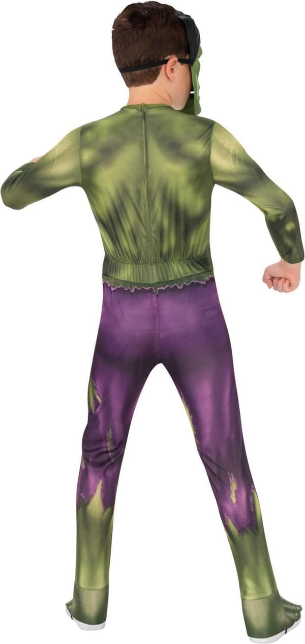 Hulk 122/128 cl (7-8 år) dräkt med mask avengers marvel hulken
