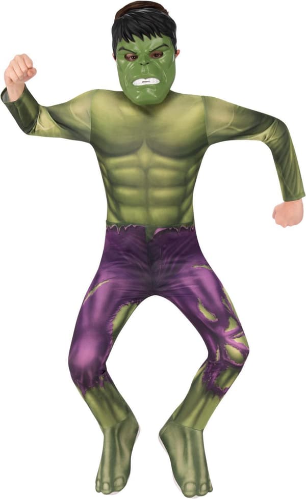 Hulk 122/128 cl (7-8 år) drakt med maske Avengers Marvel Hulken 110-116cm