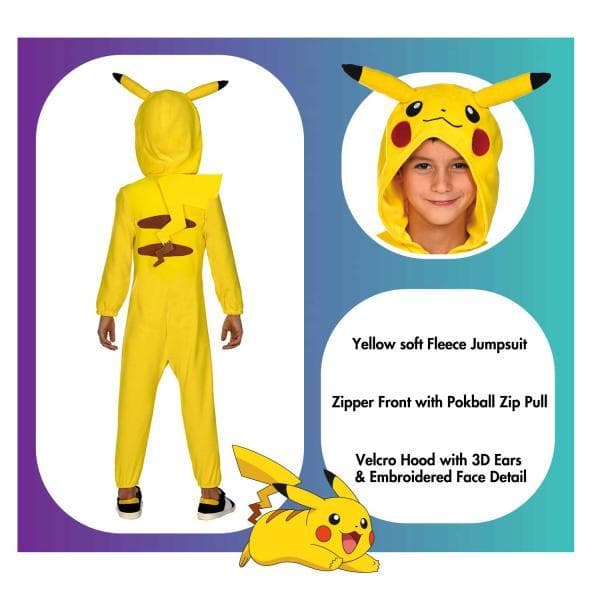 Pokemon Pikachu Thunder Barn Maskeraddräkt
