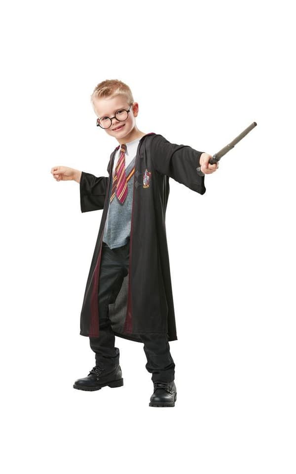 Harry potter deluxe 110/116 cm (5-6 år) gryffindor