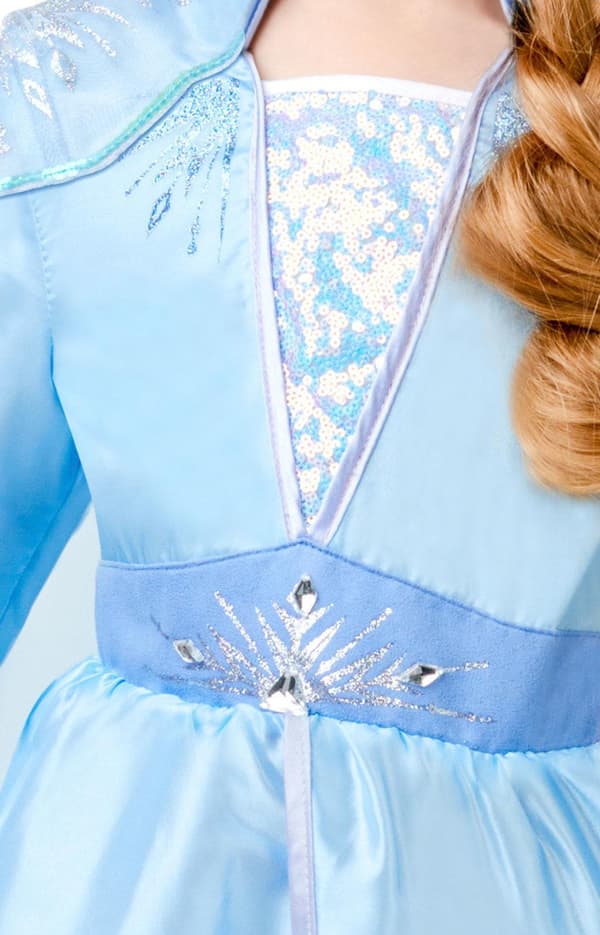 Frozen II elsa travel deluxe 122/128 cl (7-8 år) frost klänning