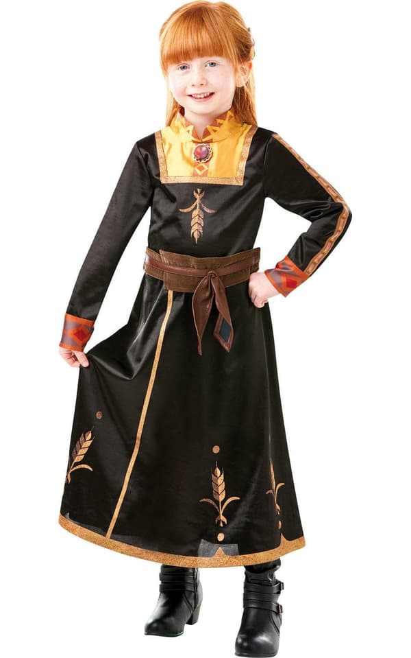 Frozen II anna kappe deluxe 122/128 cl (7-8 år) frost kjole