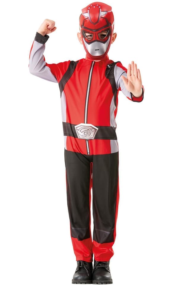 Power rangers rød 98/104 cl (3-4 år) beast morphers