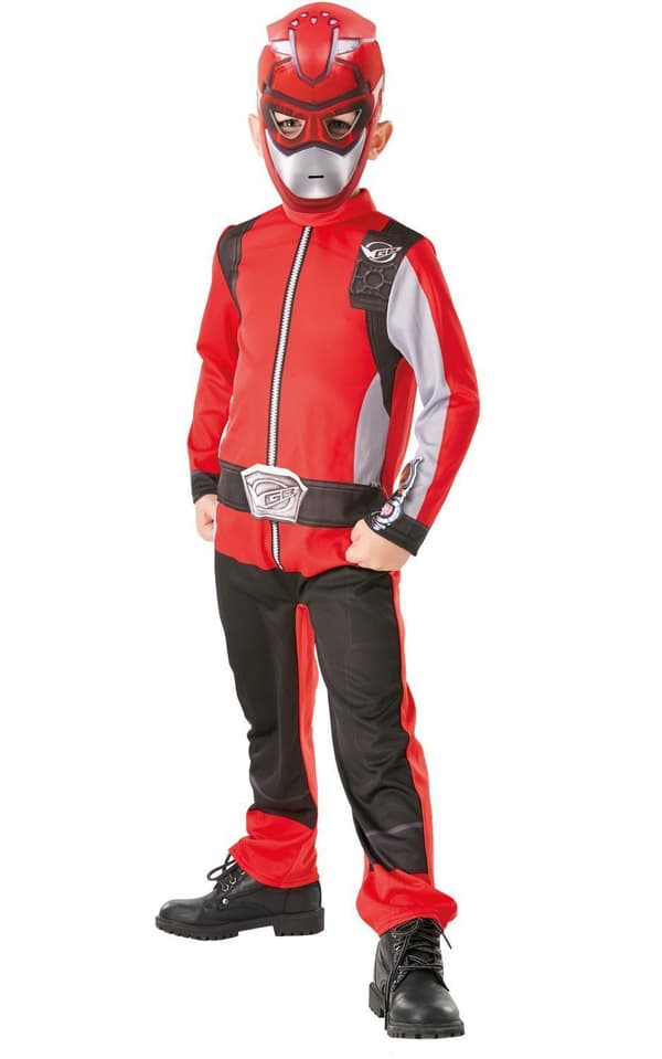 Power rangers rød 110/116 cl (5-6 år) beast morphers
