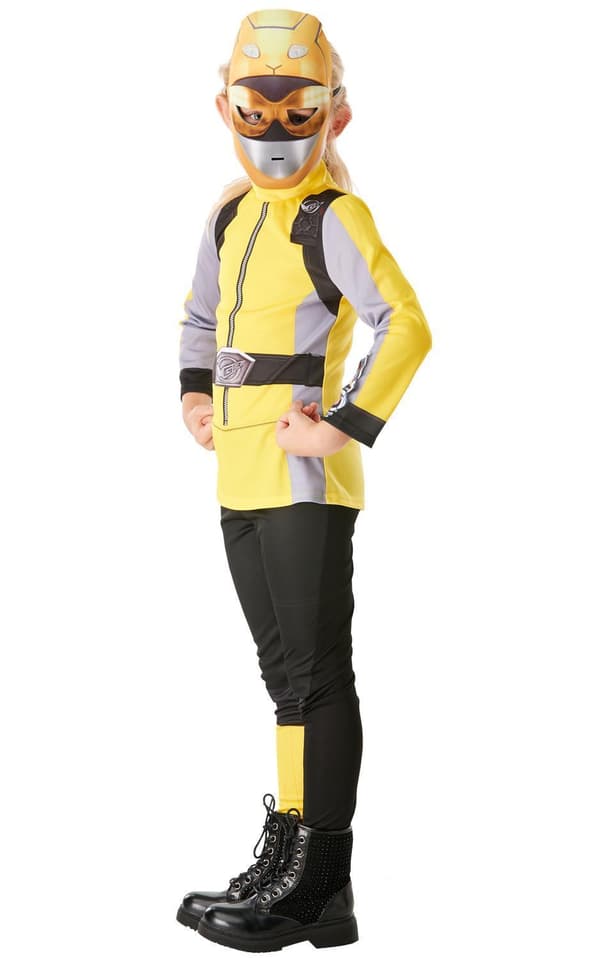 Power rangers yellow 98/104 cl (3-4 år) beast morphers