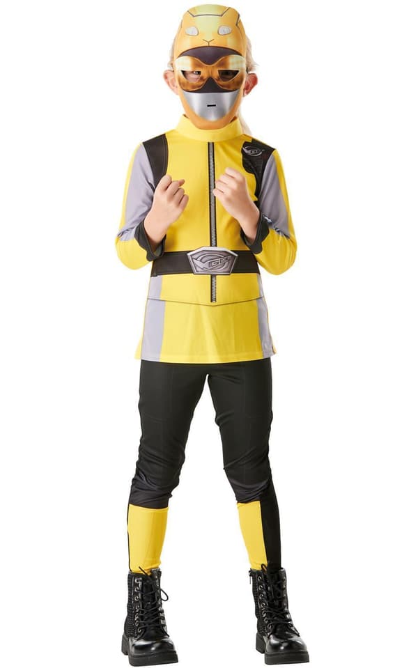 Power rangers yellow 110/116 cl (5-6 år) beast morphers