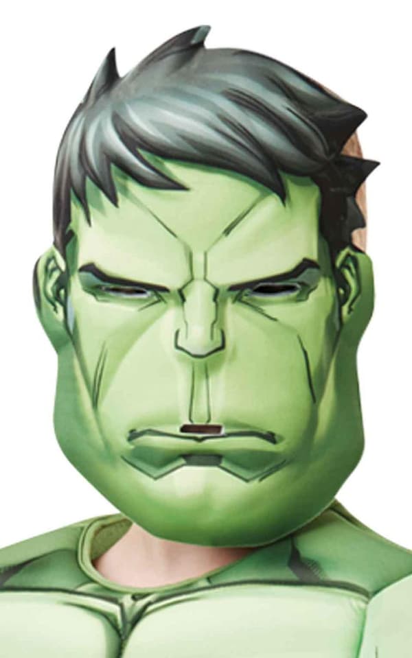 Hulk deluxe 134/140 cl (9-10 år) polstret drakt med maske