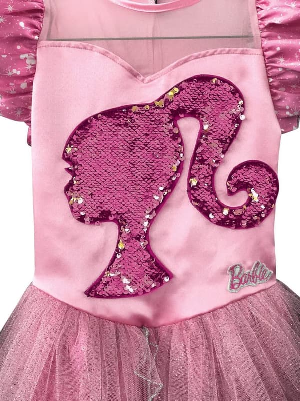 Barbie princess 98/104 cl (3-4 år) klänning paljetter diadem