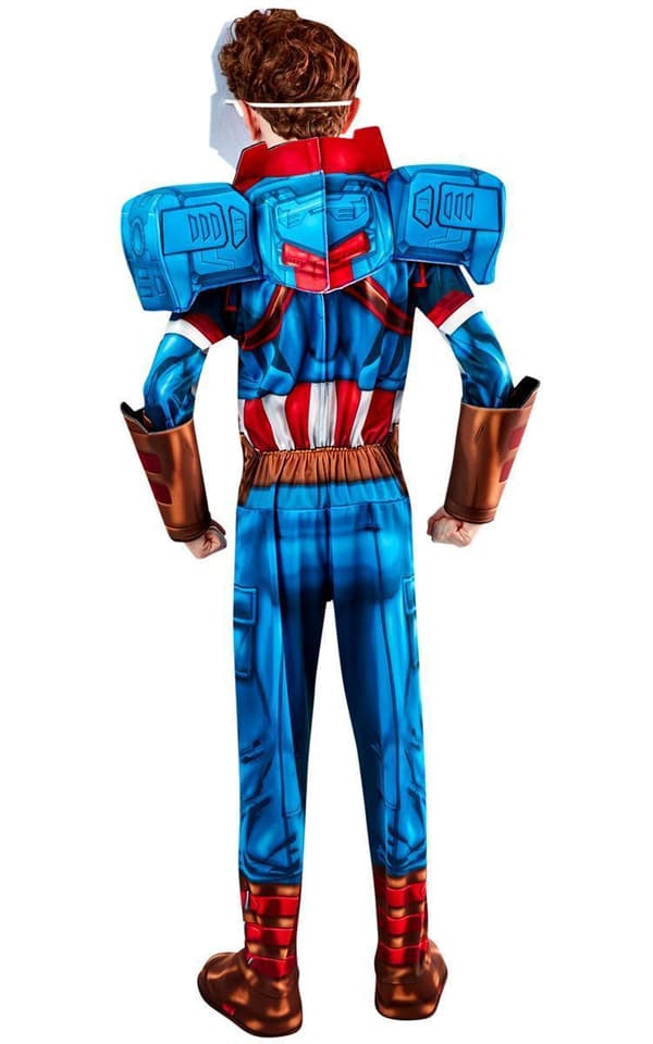 Captain america (3-4 vuotta) puku ja naamari avengers mech