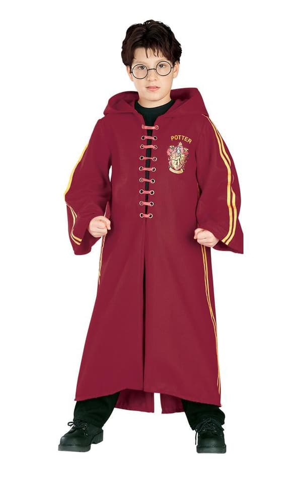Harry potter quidditch deluxe (8-10 år) kappe kostume gryffindor