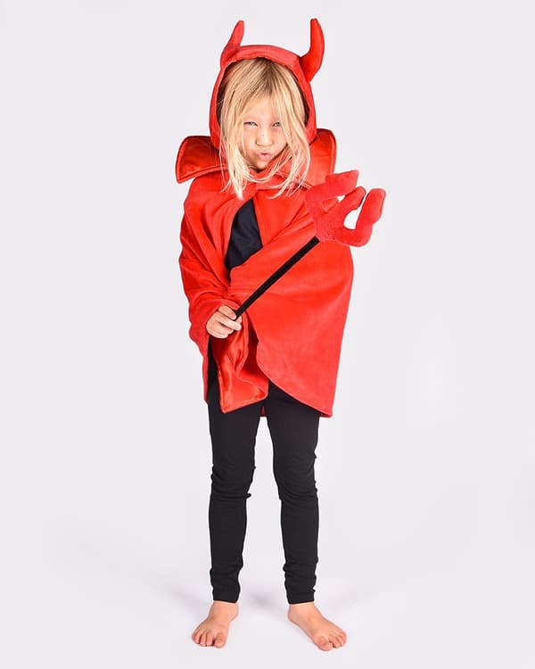 Maskeradedrakt Devilscape med Staff 3-8 år