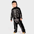 Miniatyrbilde 1 av 2: Maskeradedrakt Jumpsuit Skeleton 4-5 år