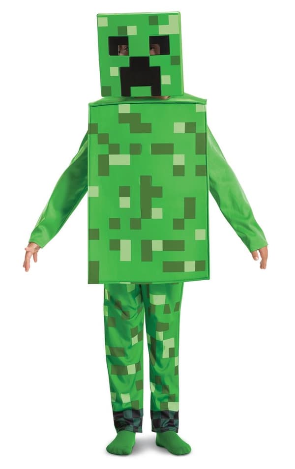 Minecraft Udklædningstøj Creeper S 4-6 år