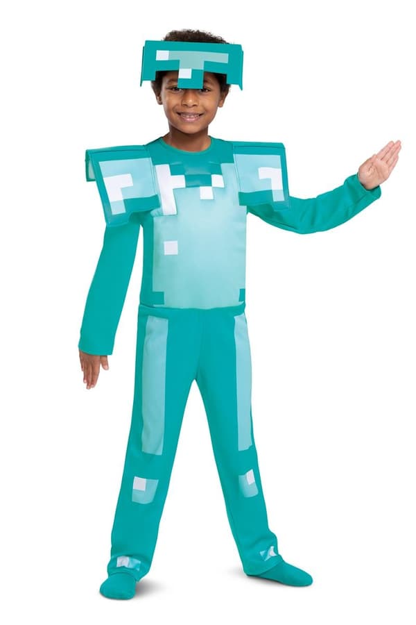 Minecraft Udklædningstøj Diamond Armour 4-6 år S (4-6år)