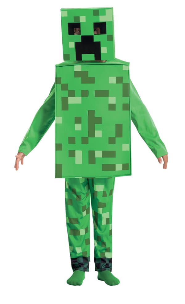 Minecraft Maskeraddräkt Fancy Creeper M (7-8) Disguise