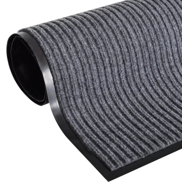 vidaXL Harmaa PVC Ovimatto 90 x 60 cm
