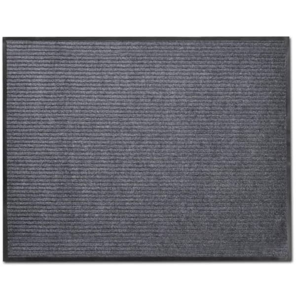 vidaXL Harmaa PVC Ovimatto 90 x 60 cm