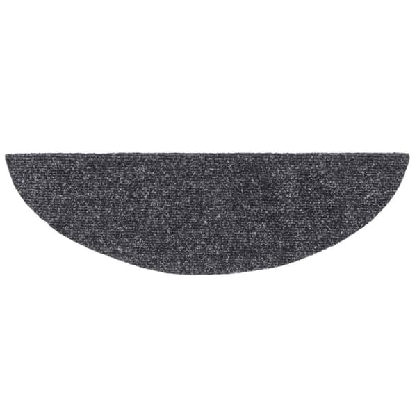 vidaXL selvklæbende trappemåtter 15 stk. nålenagle 56x17x3 cm mørkegrå