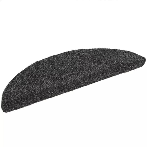 vidaXL selvklæbende trappemåtter 15 stk. nålenagle 56x17x3 cm mørkegrå