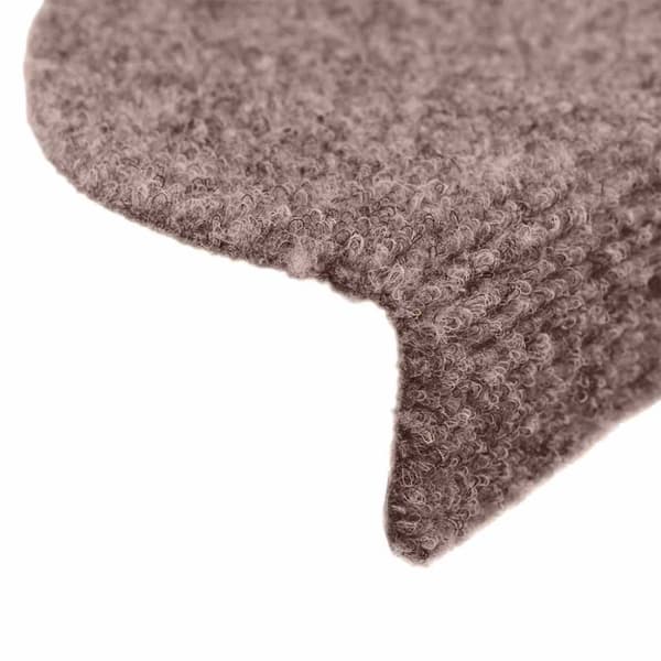 vidaXL Selvklebende trappematter nålestempel 15 stk 56x17x3 cm krem