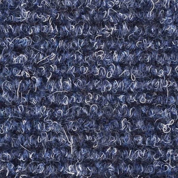 vidaXL Trappstegsmattor självhäftande 15 st brodyr 56x17x3 cm blå