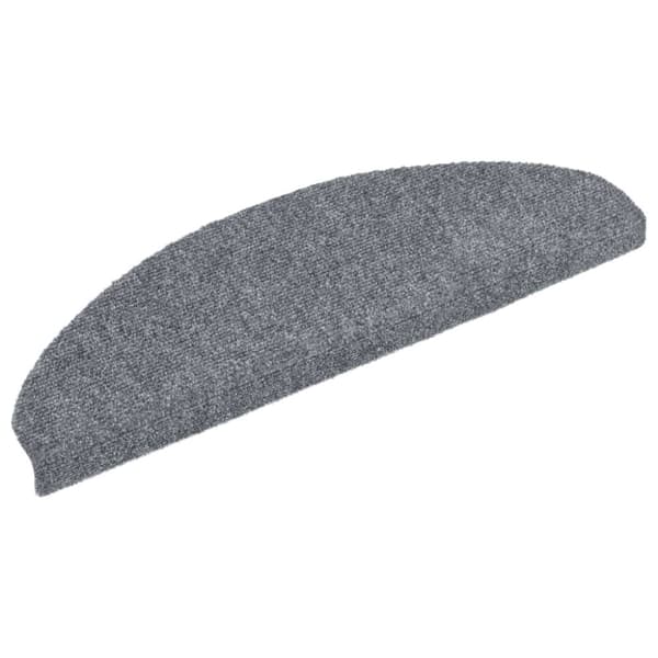 vidaXL Selvklebende trappematter nålestempel 15 stk 65x21x4cm lys grå
