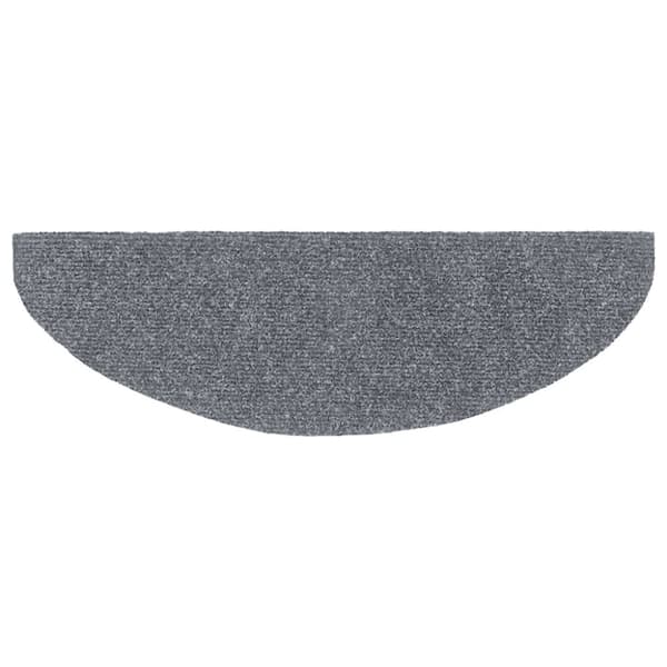 vidaXL Selvklebende trappematter nålestempel 15 stk 65x21x4cm lys grå