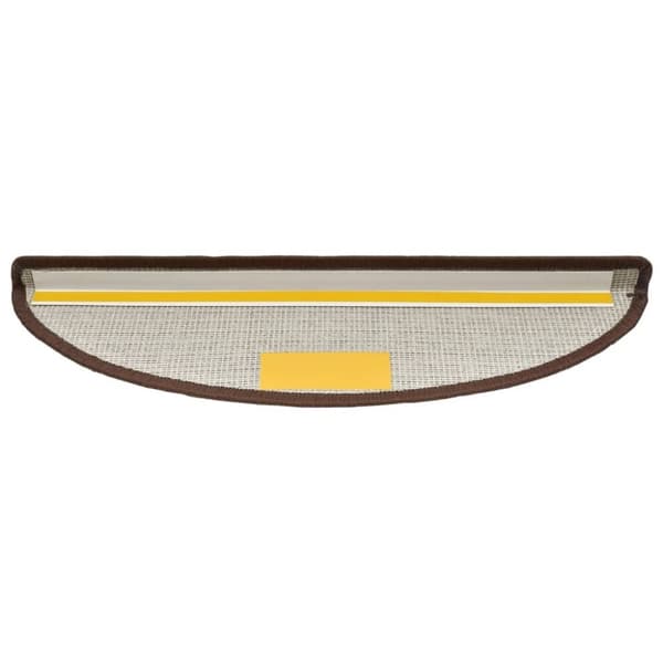 vidaXL 15 stk. trappemåtter 56 x 17 x 3 cm kaffefarvet