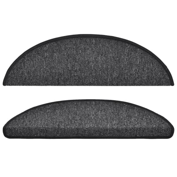 vidaXL Trappematte antrasitt 15 stk 56x17x3 cm