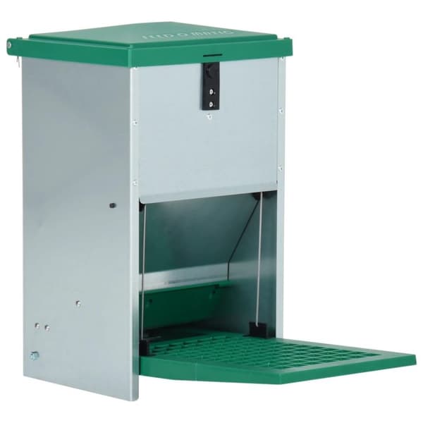 vidaXL Foderautomat för fjäderfä med pedal 8 kg