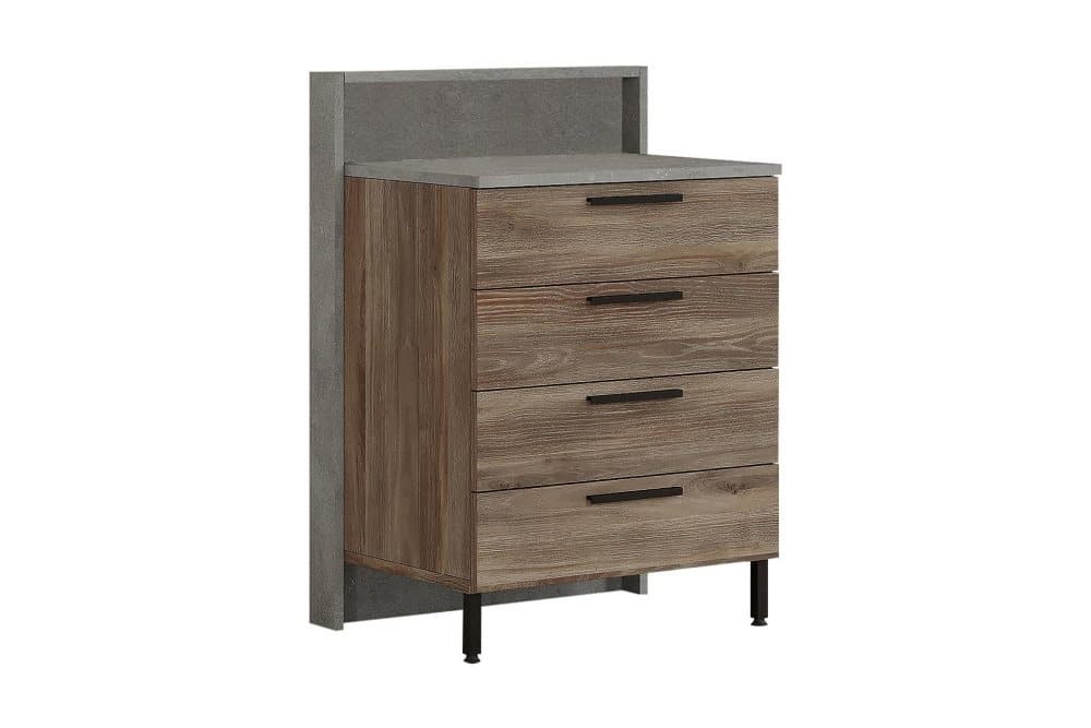 OOSTEIN Byrå 47x64 cm Brun/Grå