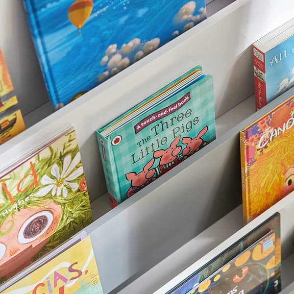 Rootz Children Kids Kirjahylly Kirjahylly Säilytys Hyllyteline Järjestäjäpidike 4 hyllyllä