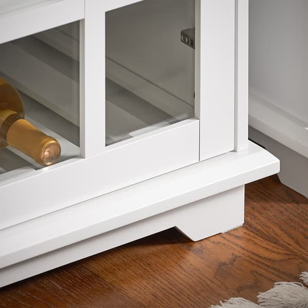 SoBuy Buffé server skänk Vitrinskåp Konsolbord Skänk Sideboard FSB77-W
