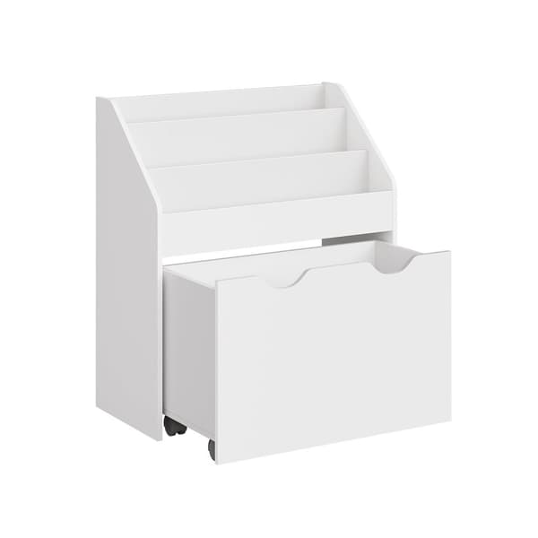 Rootz leksaksförvaringshylla - Organizer för barn - Mobilvagn - Molnvit - 28,5" x 11,5" x 35,5"