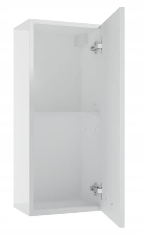 Badeværelsesskabshængende hvid højglans 71x30 cm Mea
