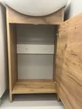 Pikkukuva 5 / 5: Kylpyhuonekaappi pesualtaalla, kultainen tammi, 45 cm, Frigo