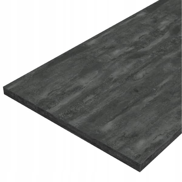 Universell badrumsbänkskiva 60x46cm Svart betonglaminerad möbelskiva