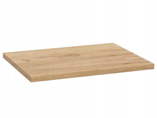 Badeværelsesbordplade 80x46cm guldfarvet lamineret møbelplade i egetræ
