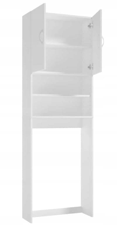 Vaskemaskineskab hvidt 64x189x25cm lamineret Katania
