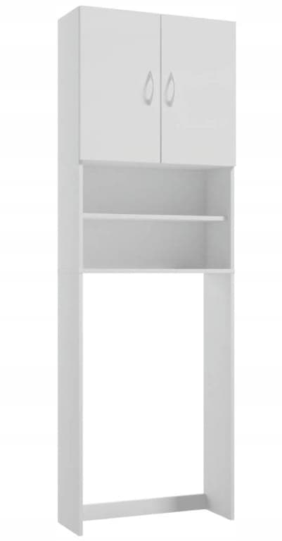 Vaskemaskineskab hvidt 64x189x25cm lamineret Katania