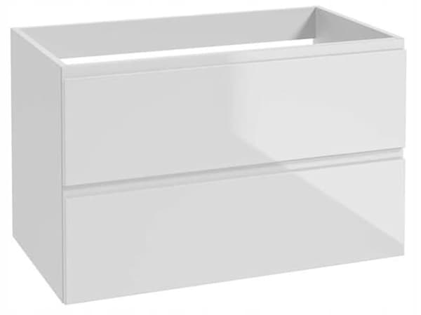 Badrumsskåp, vitt, 80x50, hängande, utan bänkskiva, under handfatet, Modus byrå