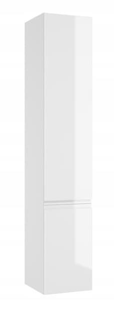Væghængt badeværelsessøjle, hvid højglans, 157x30 cm, Modus