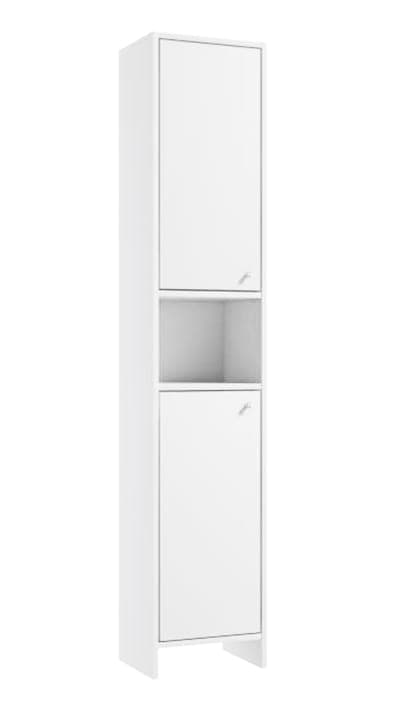 Fritstående badeværelsessøjle, mat hvid, 30 cm Diana