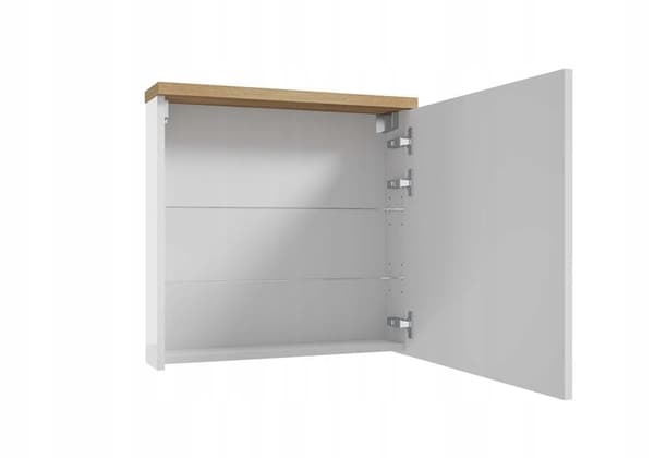 Kylpyhuoneen kaappisetti, pesuallas 50x70 + peilikaappi 50x60, Verona craft tammi