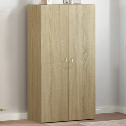 Dokumentskåp sonoma-ek 60x32x115 cm konstruerat trä