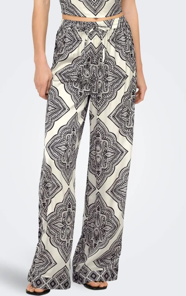 Only - onlHairon HW Pull-Up Pant Offwhite XS
