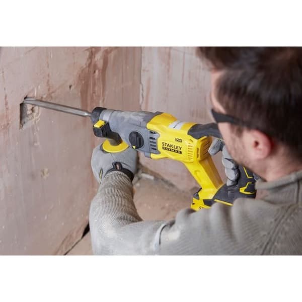 Stanley FatMax 18V SDS Plus Borstlös borrmaskin - 2 Joule - 2 4,0 Ah batterier - 3 arbetslägen