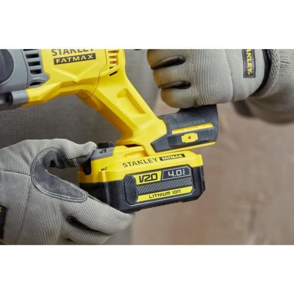 Stanley FatMax 18V SDS Plus Borstlös borrmaskin - 2 Joule - 2 4,0 Ah batterier - 3 arbetslägen